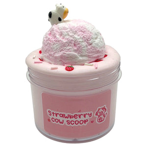 Strawberry Cow Scoop Slime