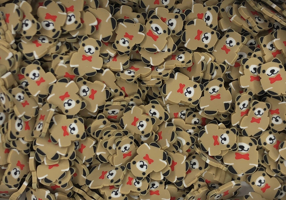 Teddy bear Fimo slices