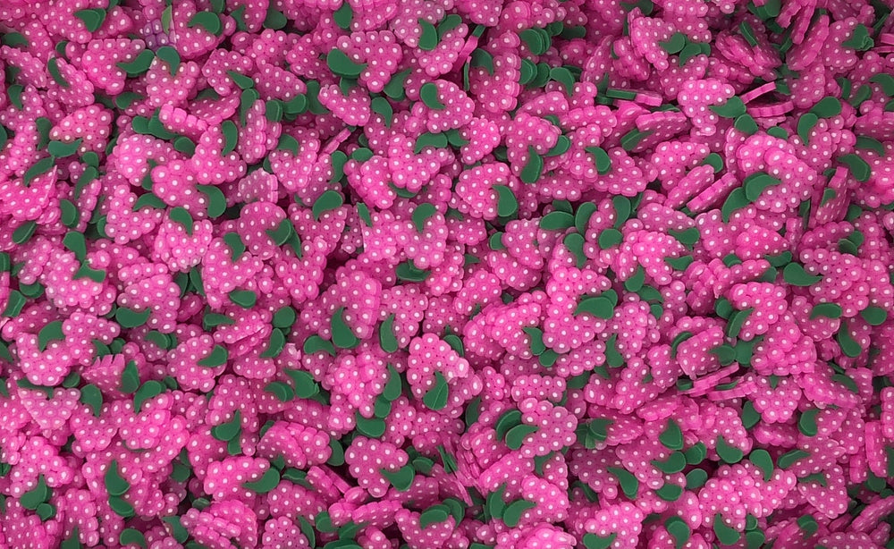 Raspberry Fimo slices