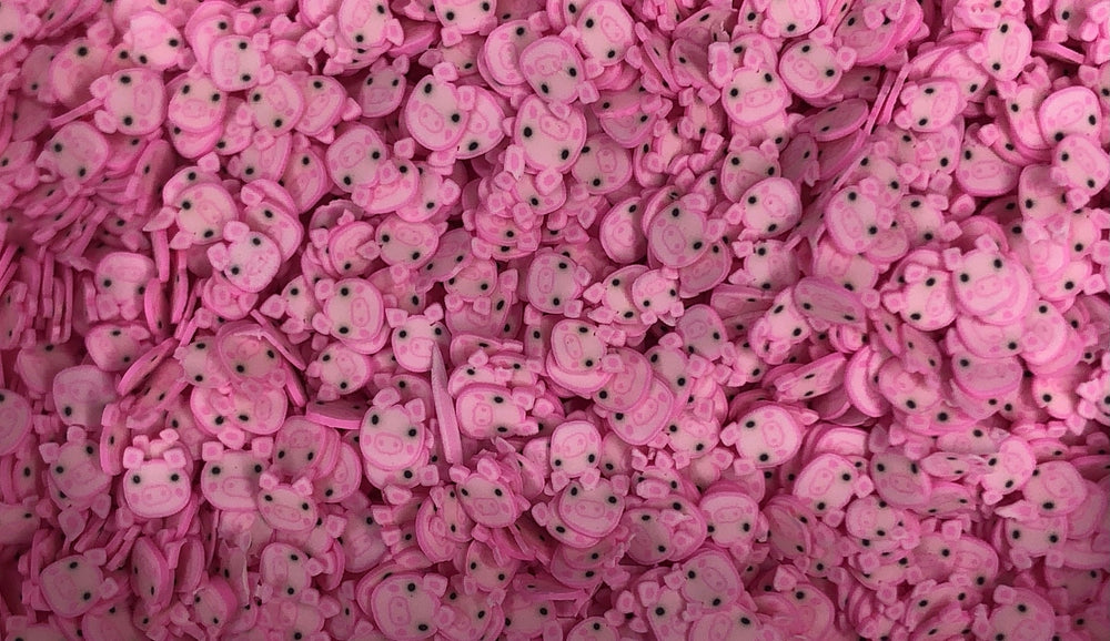 Pig Fimo slices