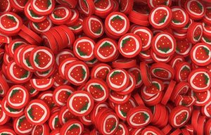 Strawberry Fimo slices