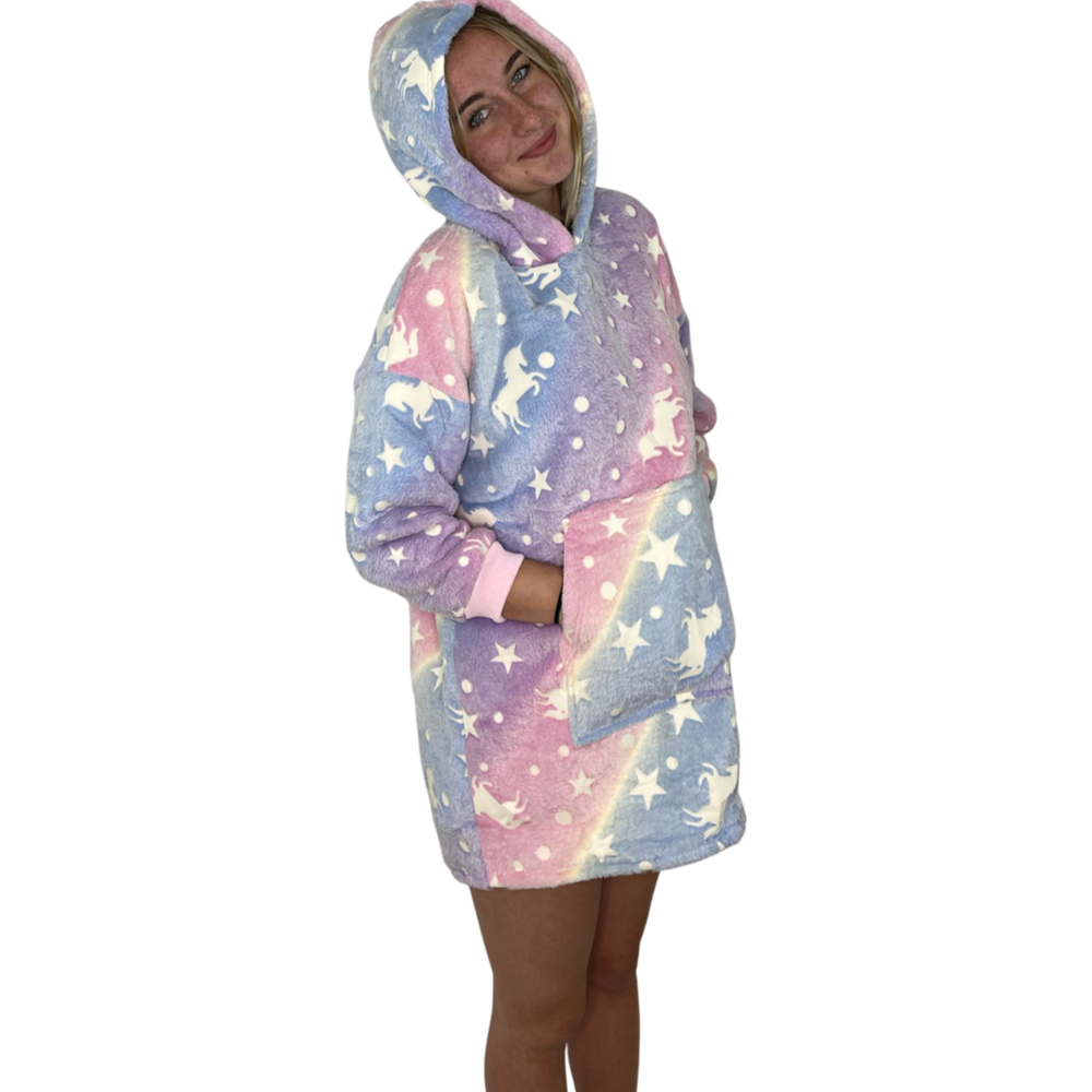 Hoodie Blanket ‚Unicorns‘