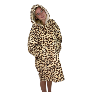 Hoodie Blanket ‚Leopard‘