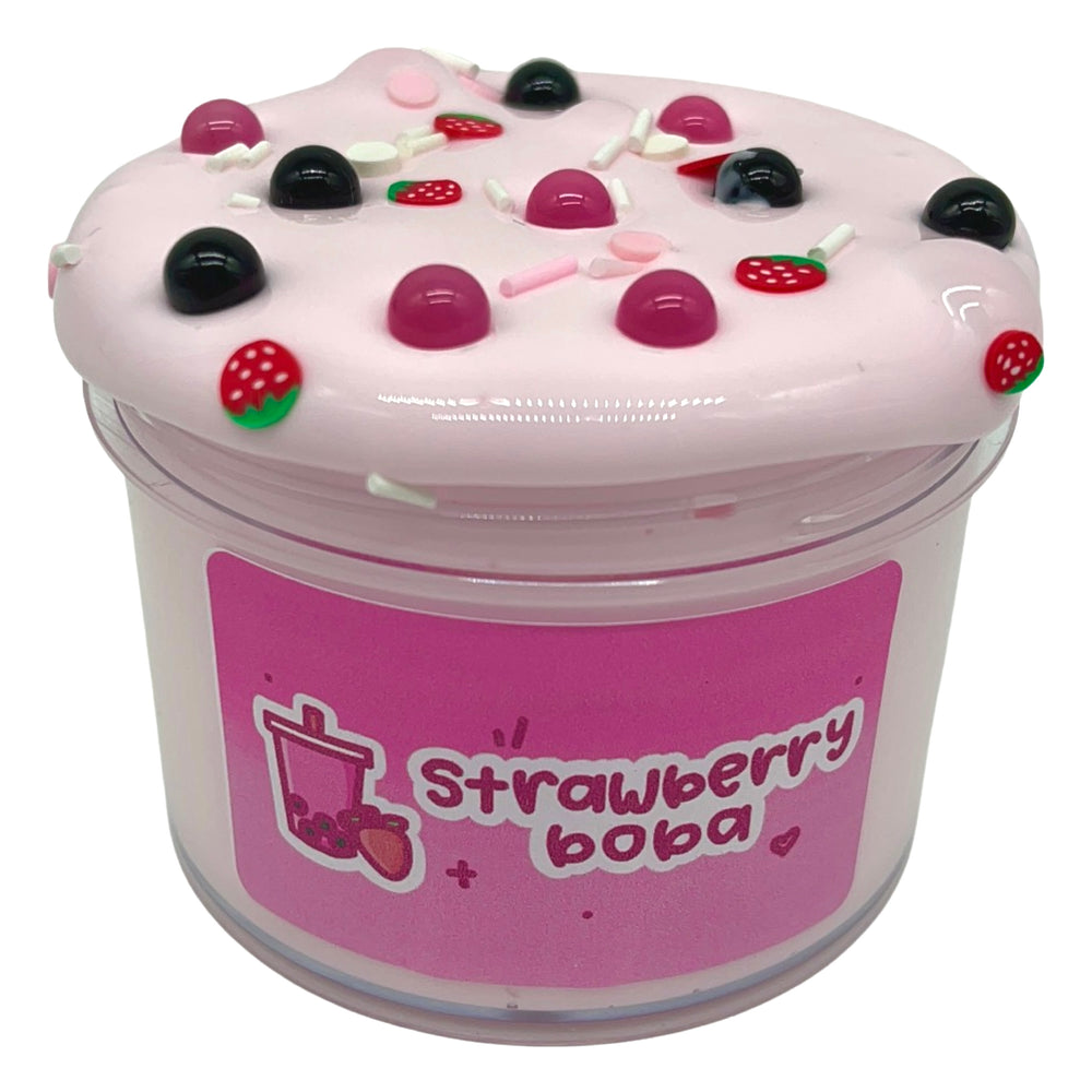 Strawberry Boba Slime