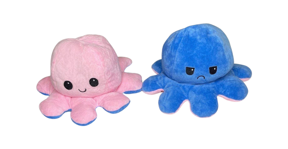 XXL Oktopus wendbar (pink - blau)